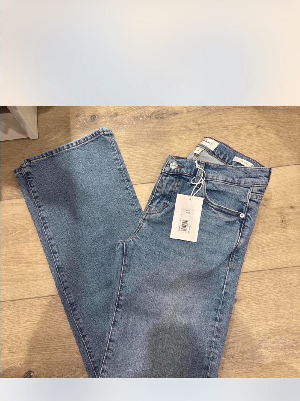 Frame The Rodeo Low Rise Denim in color Spirit - Picture 3 of 5